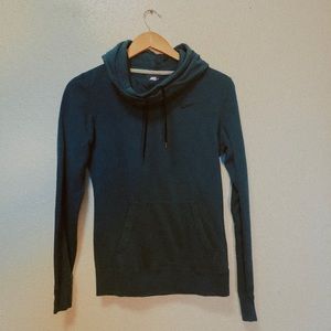 Teal Nike cowl neck hoodie